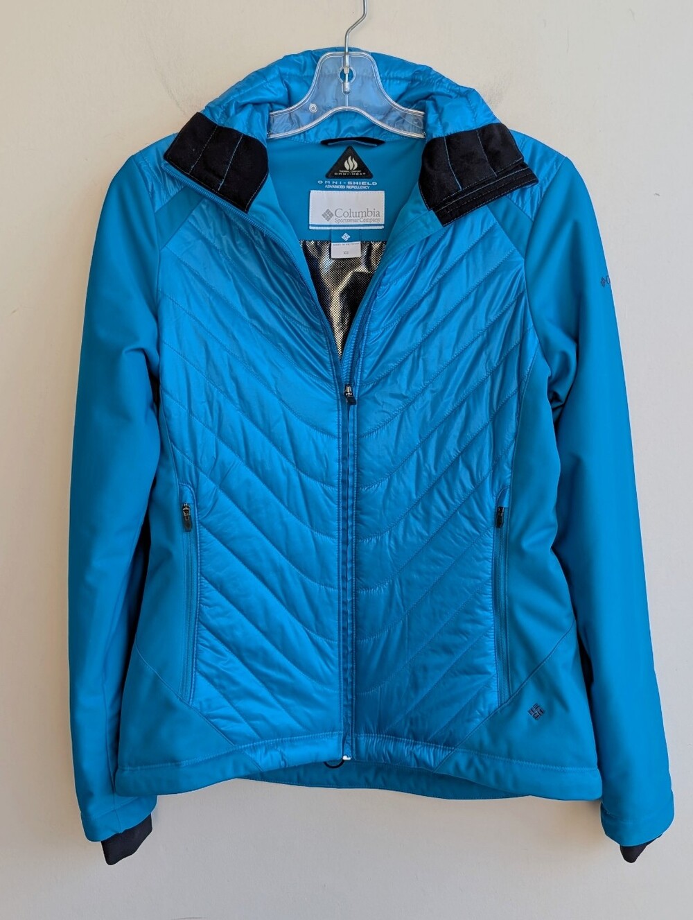 Columbia Thermal Blue Omni Shield Quilted Outdoor Jacket